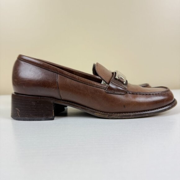 Prada Brown Leather Loafer - Picture 3 of 11